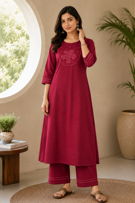 Rosewood Grace Kurta Set