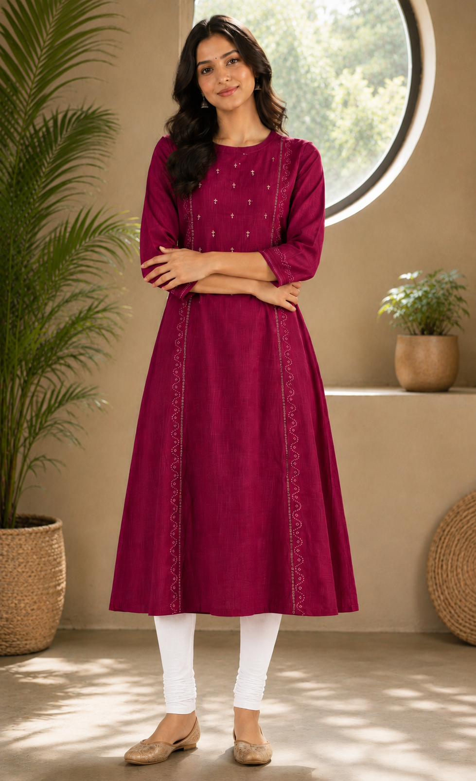 Gulaabi Grace Kurta