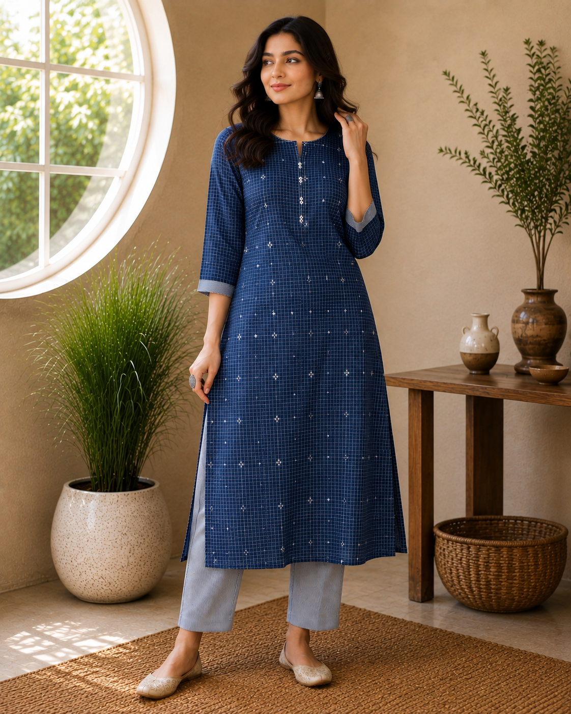 Indigo Charm Kurta Set