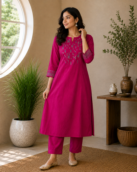 Royal Rose Kurta Set