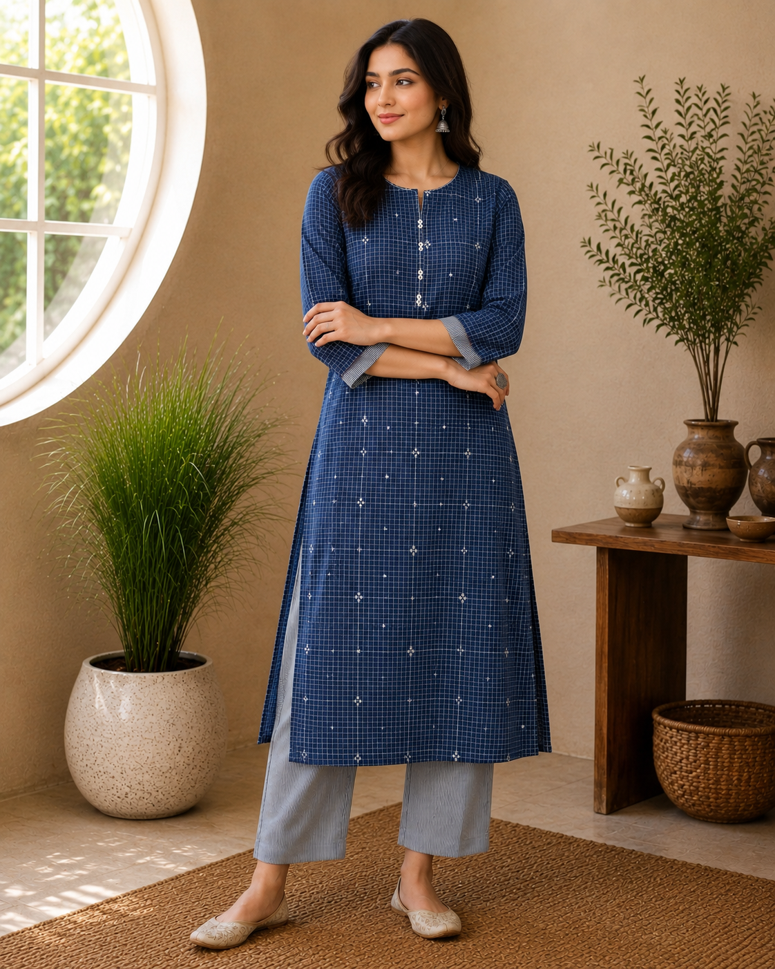 Indigo Charm Kurta Set