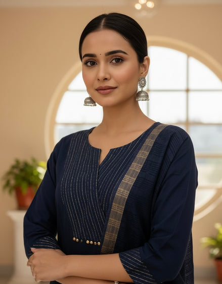 Royal Blue Kurta Set