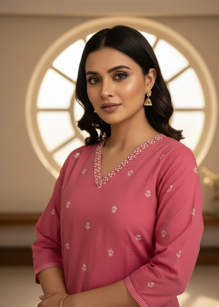 Soft Pink Elegance Kurta Set