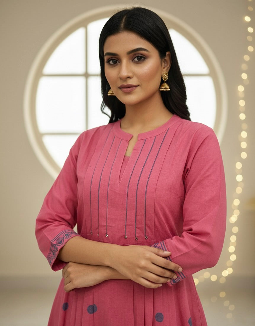 Pink Glow Kurti