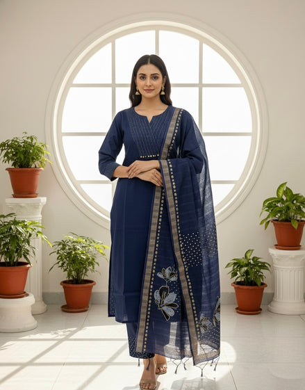 Royal Blue Kurta Set