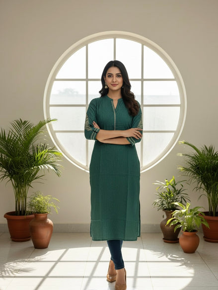 Green Serenity Kurti