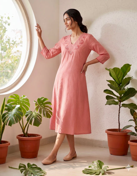 Peach Blossom Dress