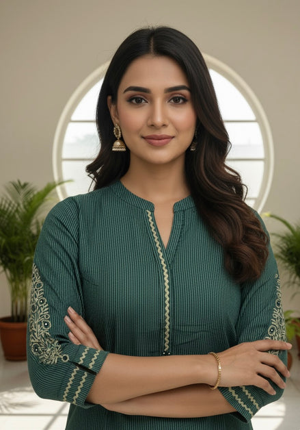 Green Serenity Kurti