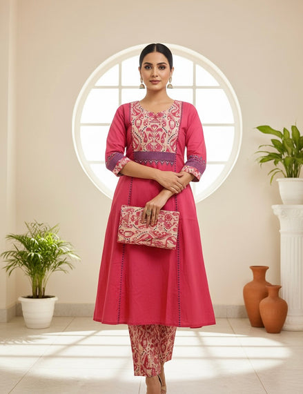 Blush Pink Kurta Set