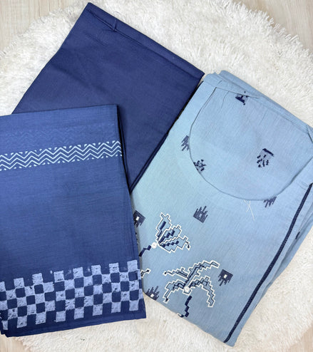 Light Blue Dress Material