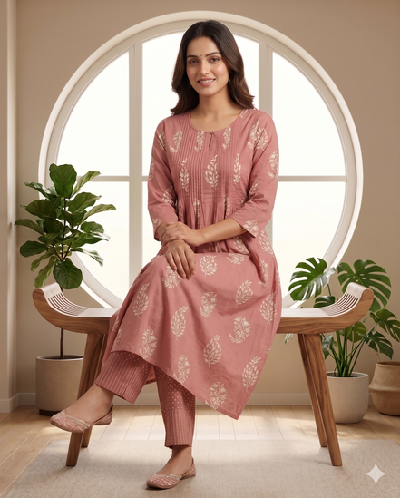 Blush Petals Cotton Set