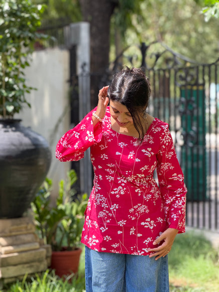 Berry Bloom Kurti