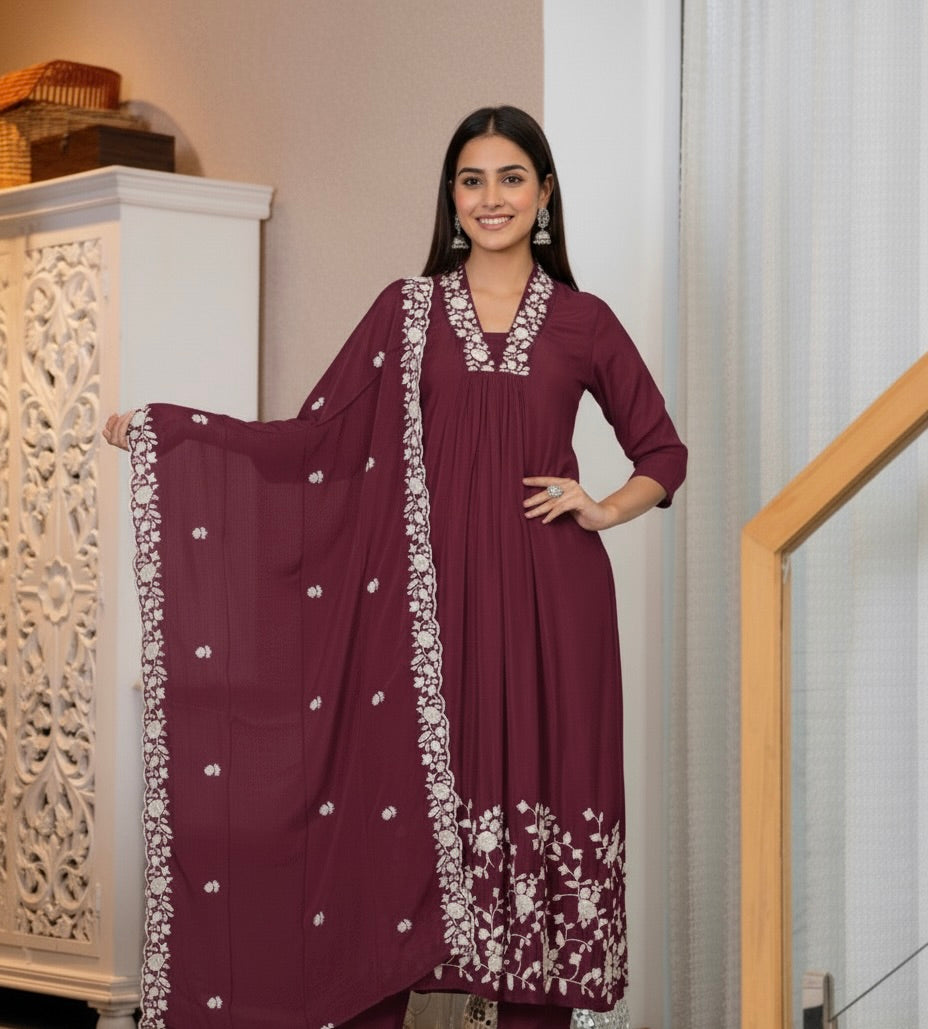 The chinon Edit kurta set-Blue/Yellow/Maroon/Red