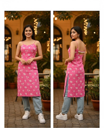 Blooming Blush Kurti