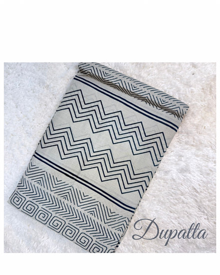 The Indigo Weave Cotton Dress Material