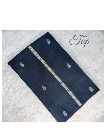 The Indigo Weave Cotton Dress Material